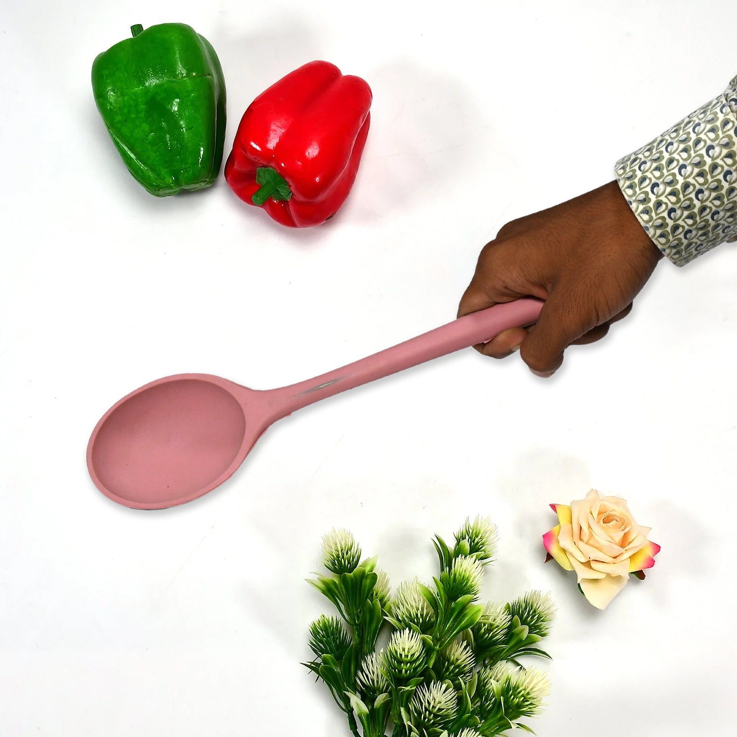 5387 HEAT RESISTANT SILICONE BASTING SPOON NON-STICK SPOON HYGIENIC SOLID COATING COOKWARE KITCHEN TOOLS DeoDap 5387 HEAT RESISTANT SILICONE BASTING SPOON NON-STICK SPOON HYGIENIC SOLID COATING COOKWARE KITCHEN TOOLS DeoDap